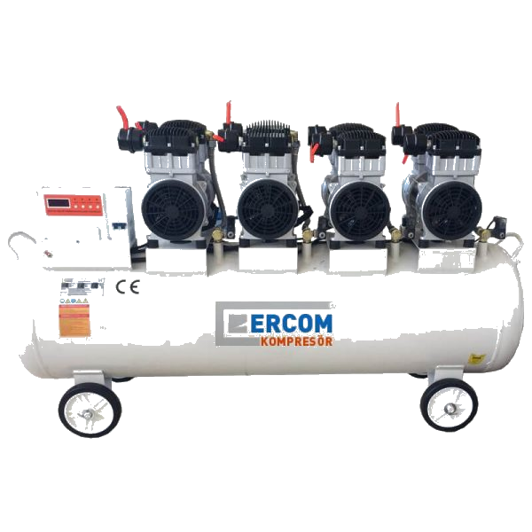 Silent Oil-Free Piston Compressors